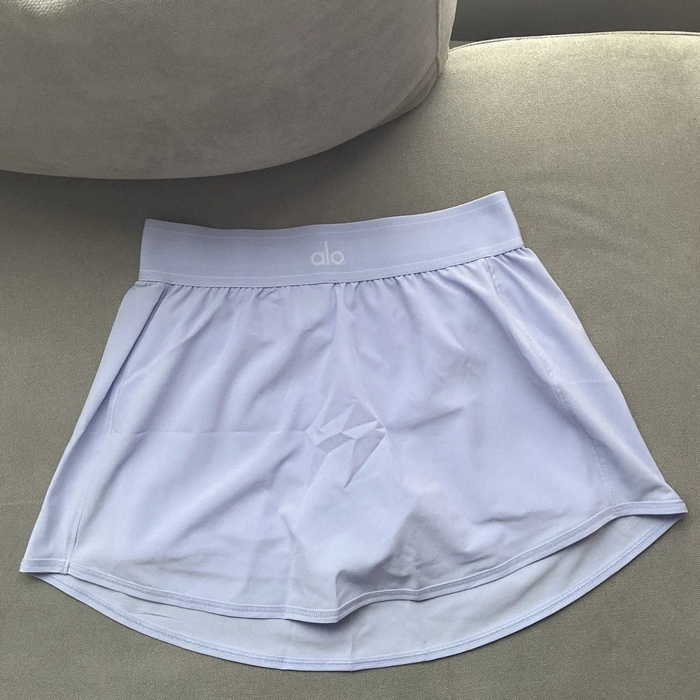 Alo Yoga Match Point Tennis Skirt Light Provence Blue S